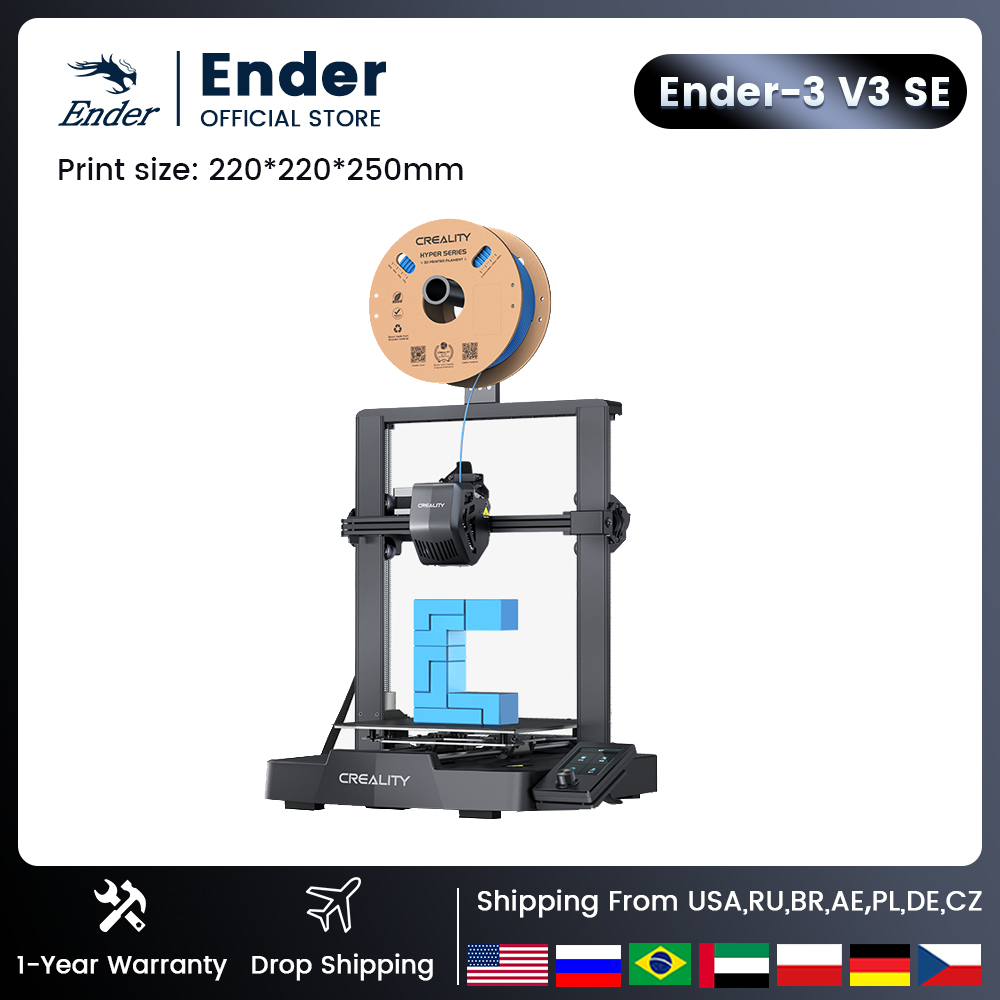 Cnc 3018 Pro Max Metal - Creality-impresora 3D Ender-3 v3 SE, extrusora