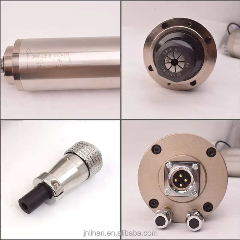 Husillo de máquina herramienta - 2.2Kw Water Cooled Spindle Kit Vfd reseña y precio